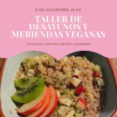Taller "Desayunos y meriendas veganas"